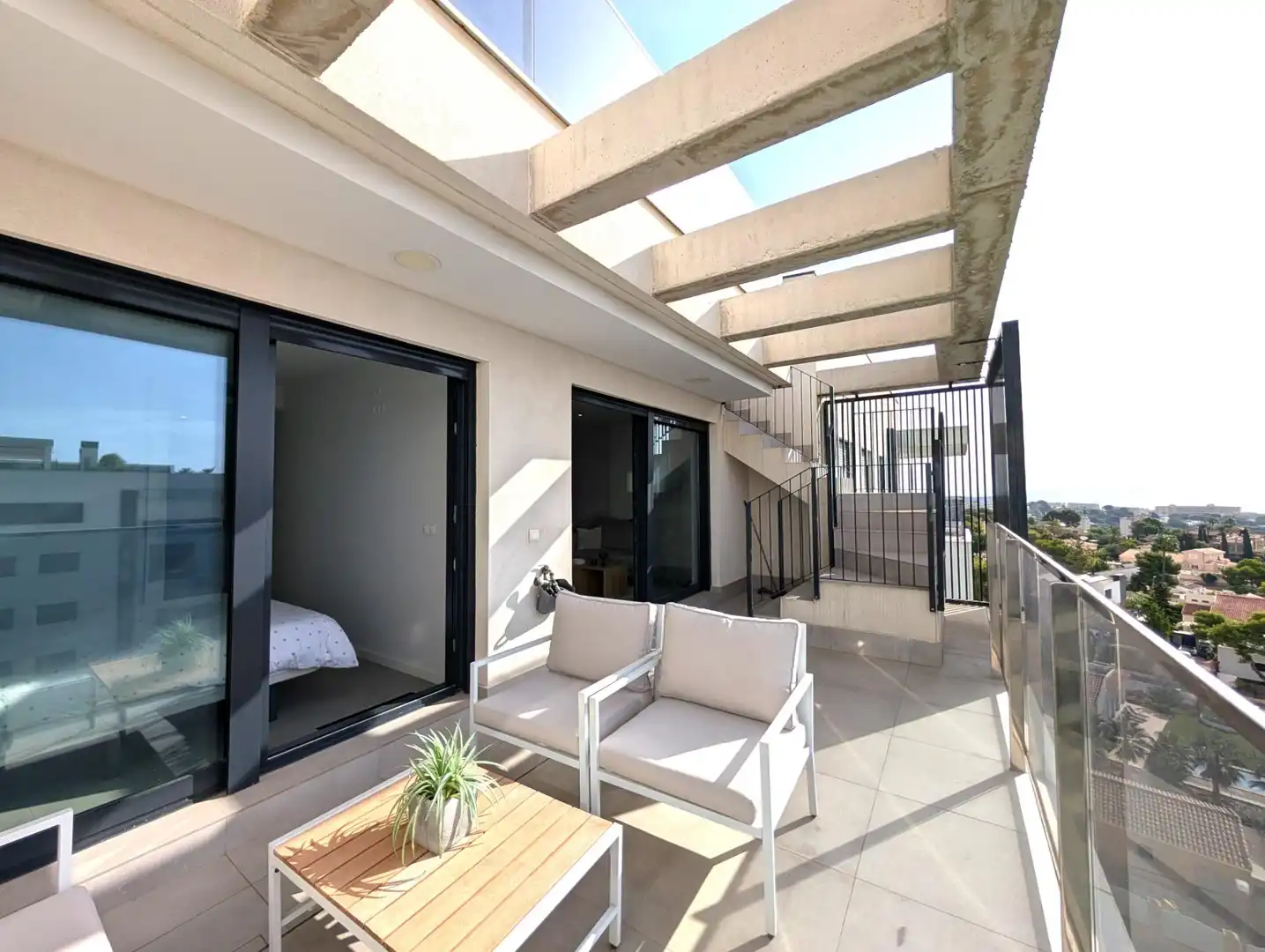Terrasse von Dachboden zum Verkauf in Orihuela mit Klimaanlage, Heizung und Terrasse