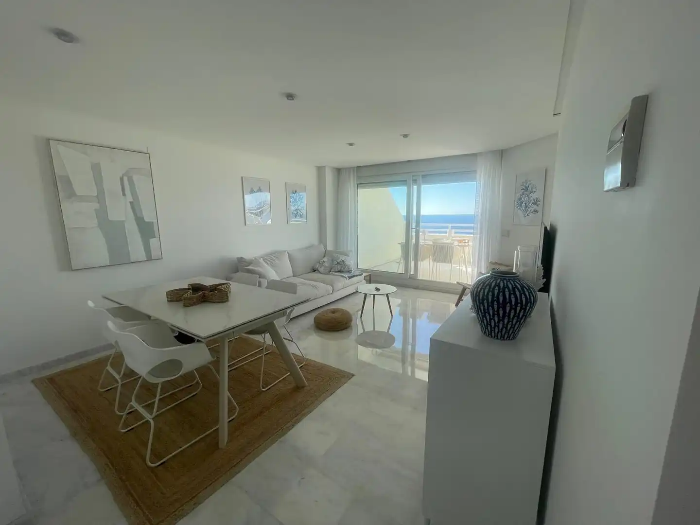 Sala de estar de Apartamento de alquiler en Altea con Aire acondicionado, Calefacción y Amueblado