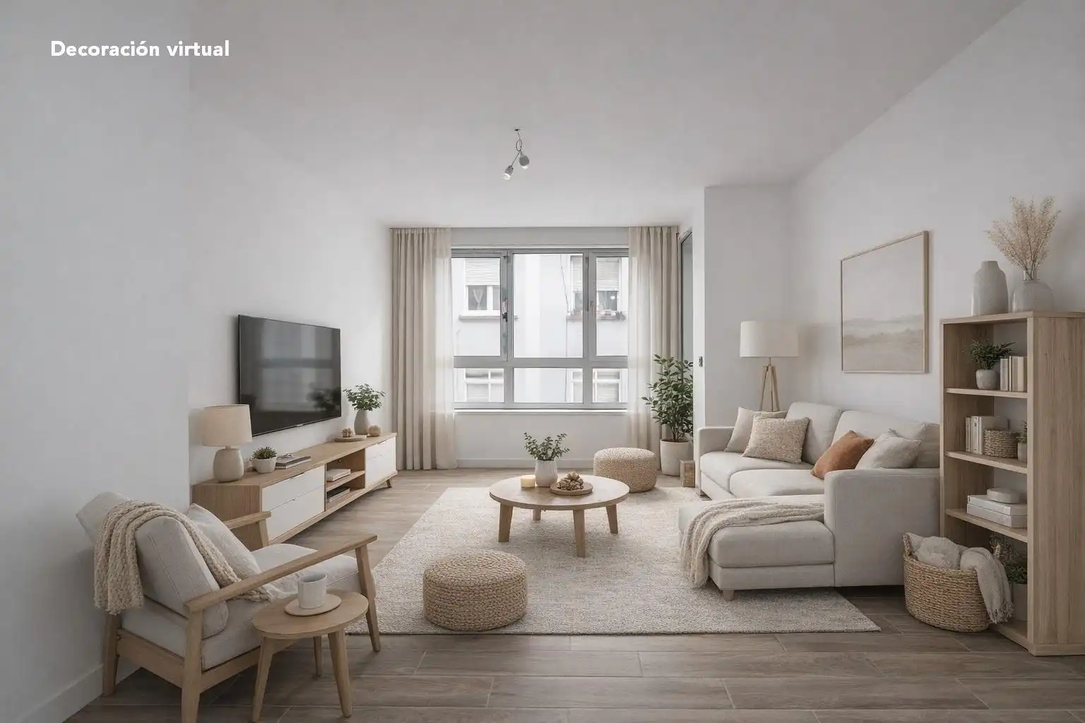 Sala de estar de Piso en venta en A Coruña Capital  con Calefacción
