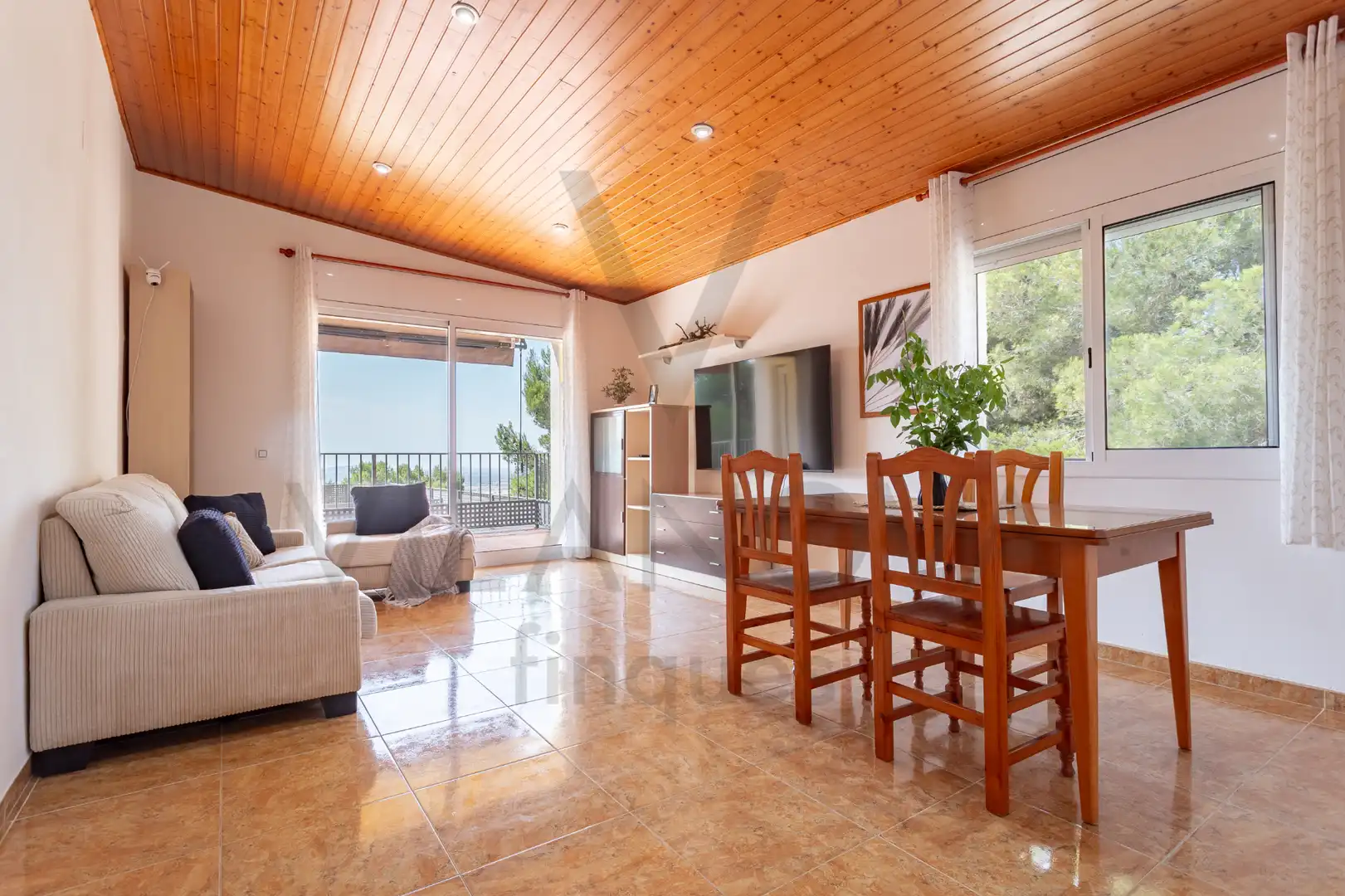 Sala de estar de Casa o chalet en venta en Cabra del Camp con Aire acondicionado, Calefacción y Jardín privado