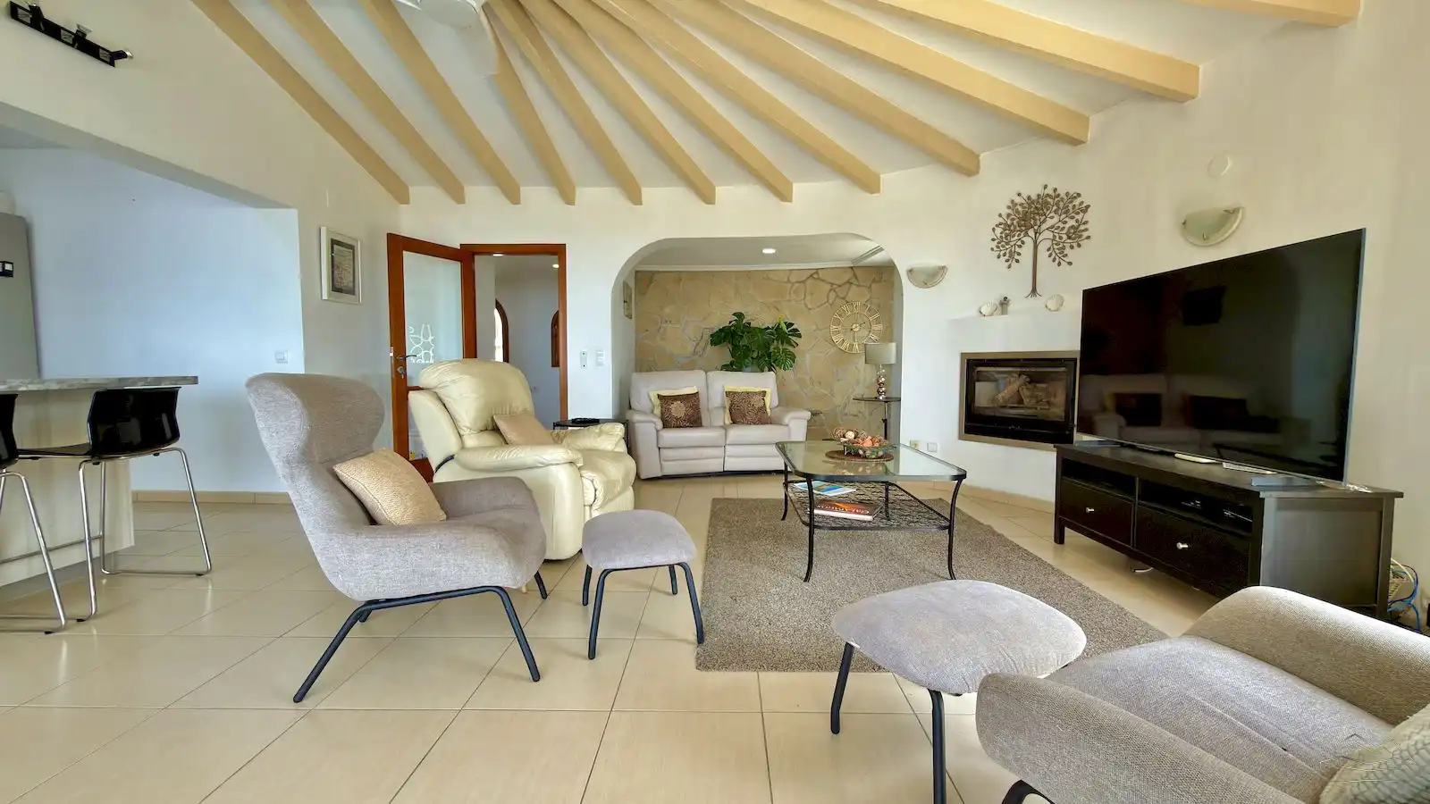 Sala d'estar de Casa o xalet en venda en Jávea / Xàbia amb Aire condicionat, Calefacció i Jardí privat
