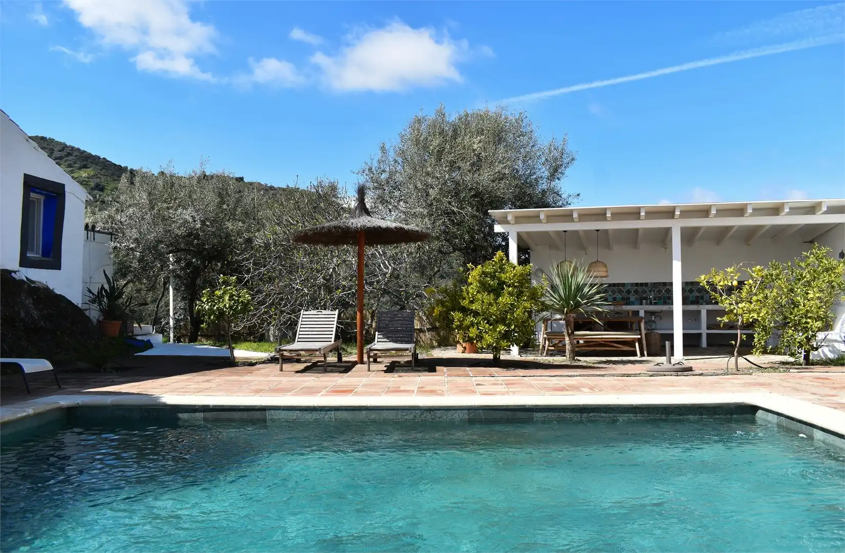 Piscina de Casa o xalet en venda en Arenas amb Aire condicionat, Jardí privat i Terrassa