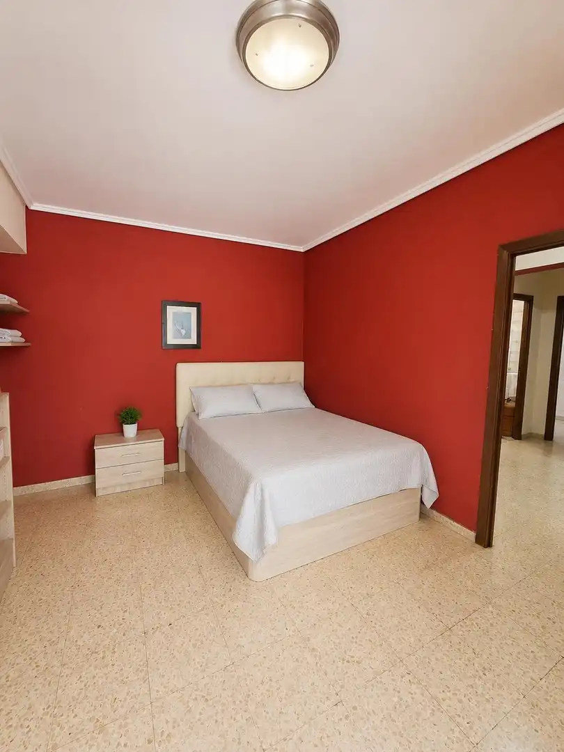 Bedroom of Flat for sale in Valencia  with Air Conditioner, Furnished and Balcony