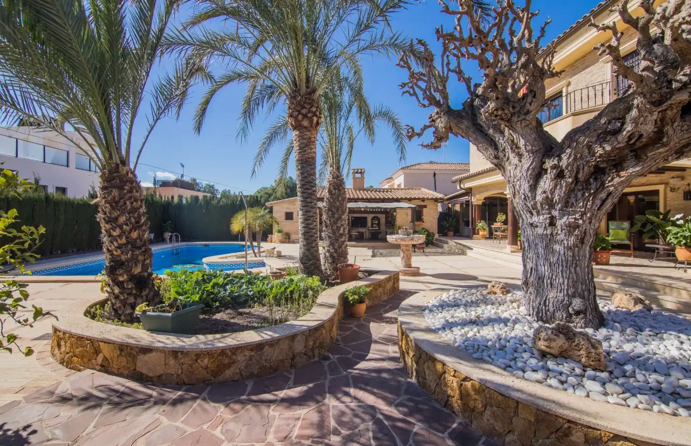 Garden of Houses for sale in Elche / Elx  with Air Conditioner, Private garden and Terrace