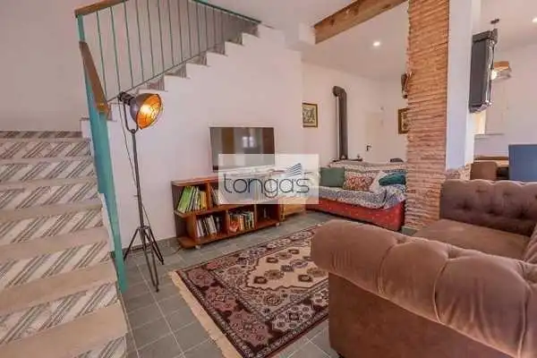 Sala de estar de Finca rústica en venta en Alzira con Aire acondicionado, Jardín privado y Piscina