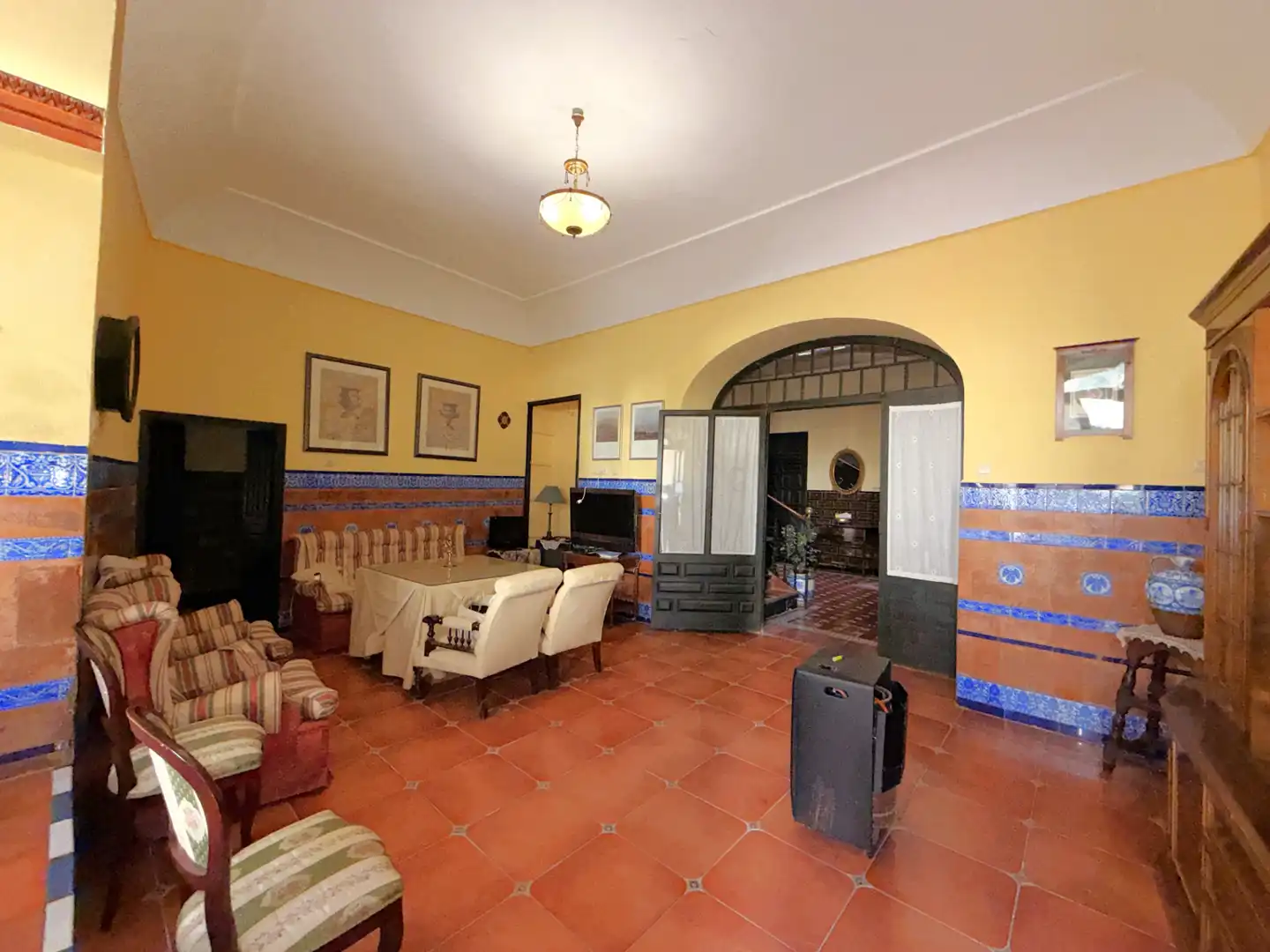 Sala d'estar de Casa adosada en venda en Zafra amb Aire condicionat i Balcó