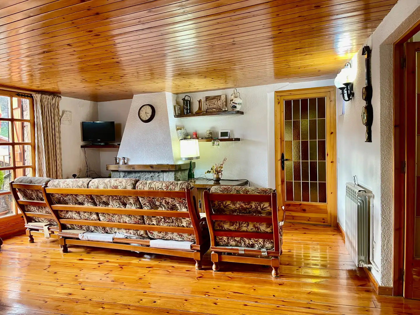 Sala de estar de Ático en venta en Setcases con Calefacción, Terraza y Amueblado