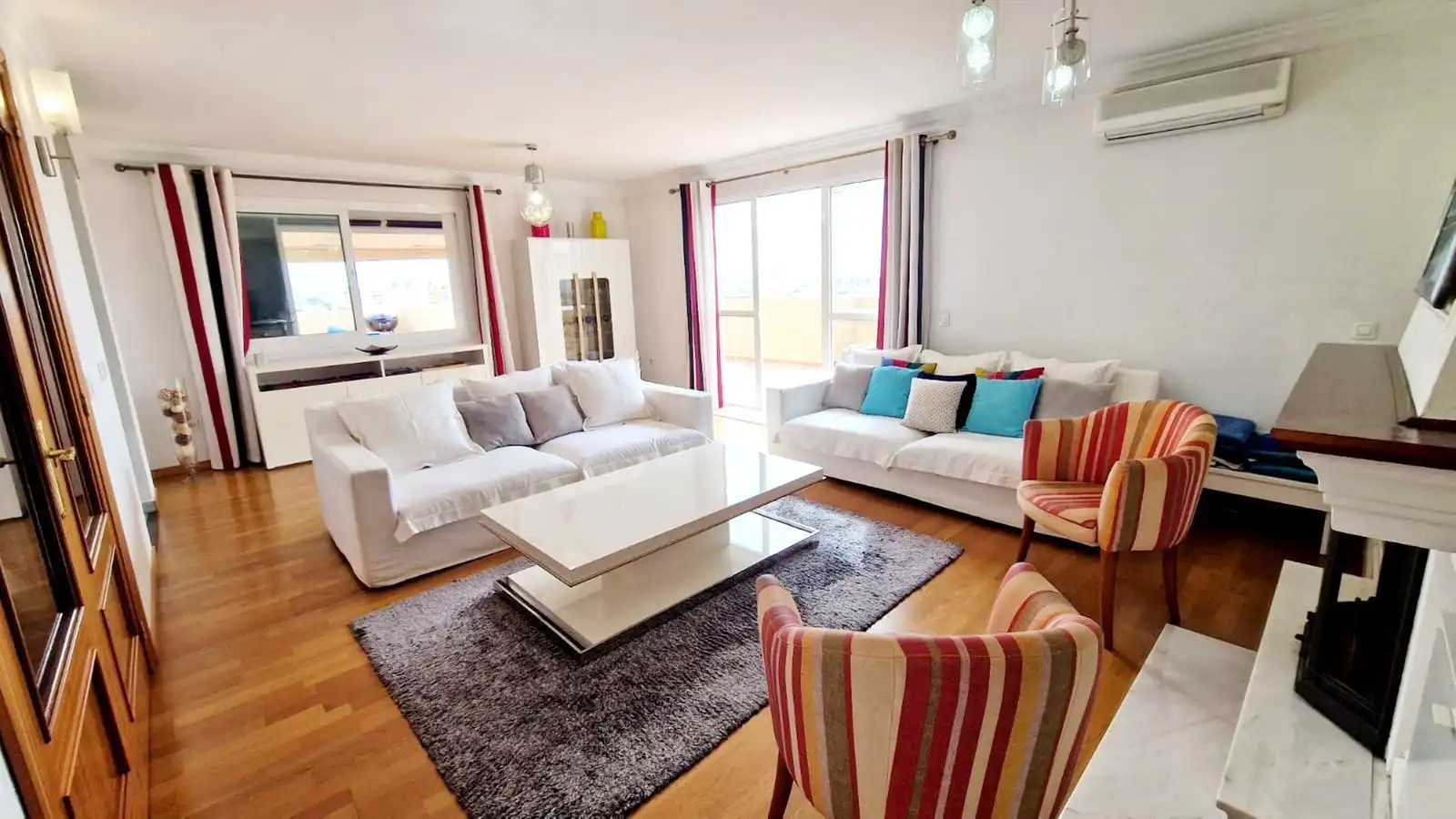 Sala d'estar de Àtic en venda en Mijas amb Aire condicionat, Calefacció i Parquet