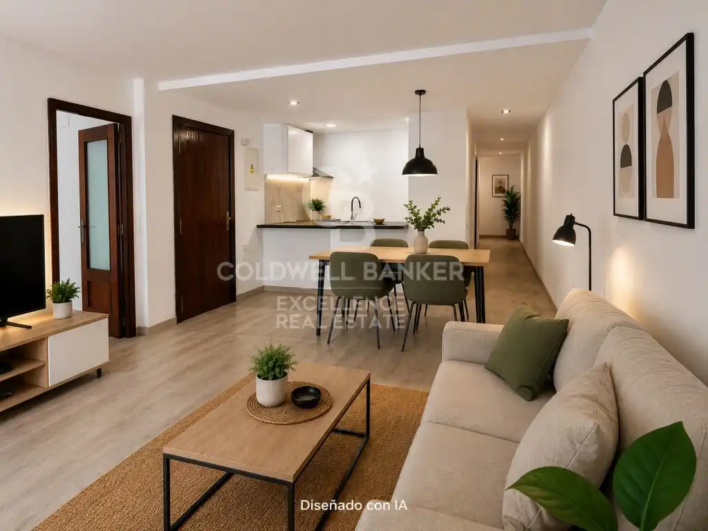 Living room of Flat for rent in Valencia  with Terrace and Balcony
