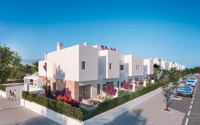 Exterior view of Single-family semi-detached for sale in Málaga Capital  with Air Conditioner, Heating and Private garden