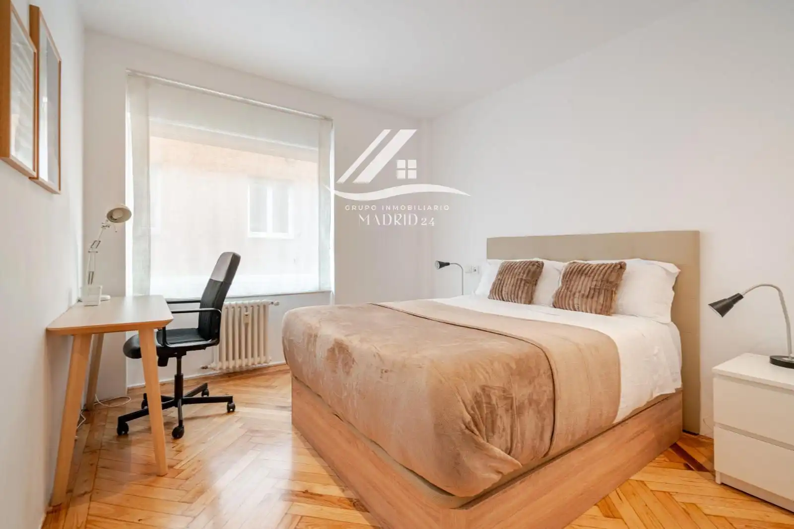 Habitación de Piso de alquiler en Madrid con Aire acondicionado, Calefacción y Amueblado