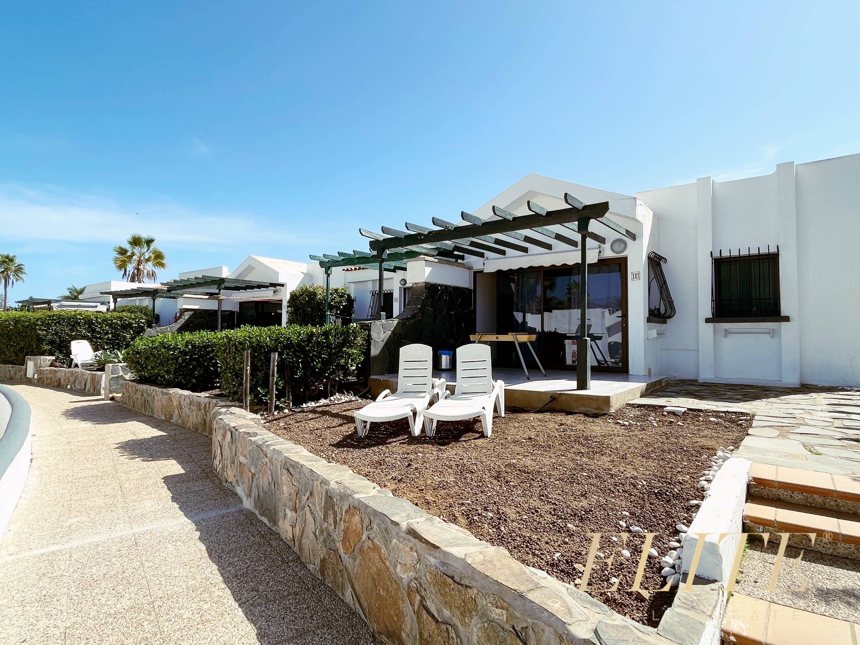 Exterior view of House or chalet to rent in San Bartolomé de Tirajana  with Air Conditioner, Private garden and Terrace