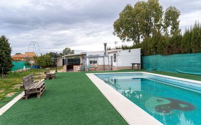 Swimming pool of Country house for sale in Linares  with Air Conditioner and Heating