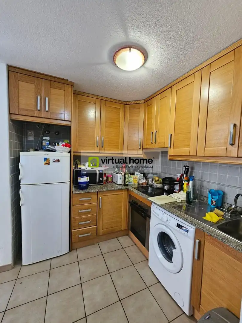 Kitchen of Flat for sale in Benimantell  with Air Conditioner, Terrace and Furnished