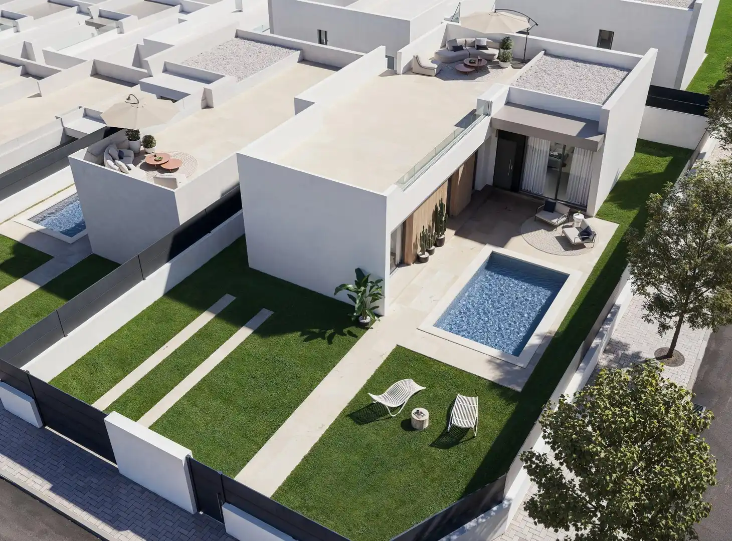 Vista exterior de Casa o xalet en venda en Orihuela amb Aire condicionat i Piscina