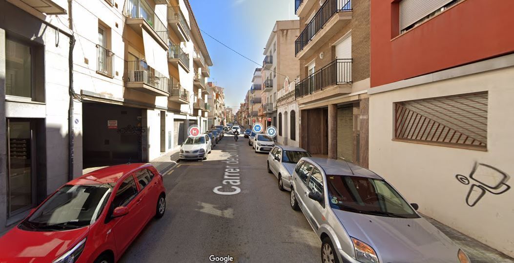 Vista exterior de Garatge en venda en Mataró