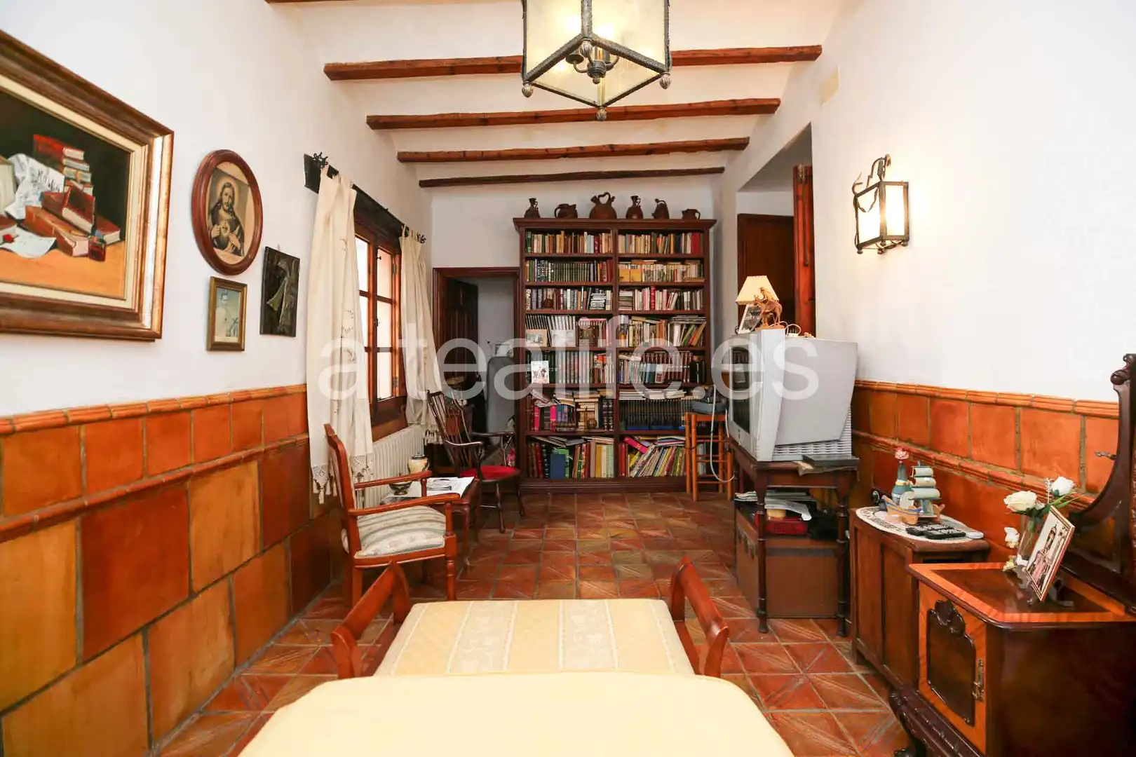 Wohnzimmer von Einfamilien-Reihenhaus zum Verkauf in Gandia mit Privatgarten, Terrasse und Abstellraum
