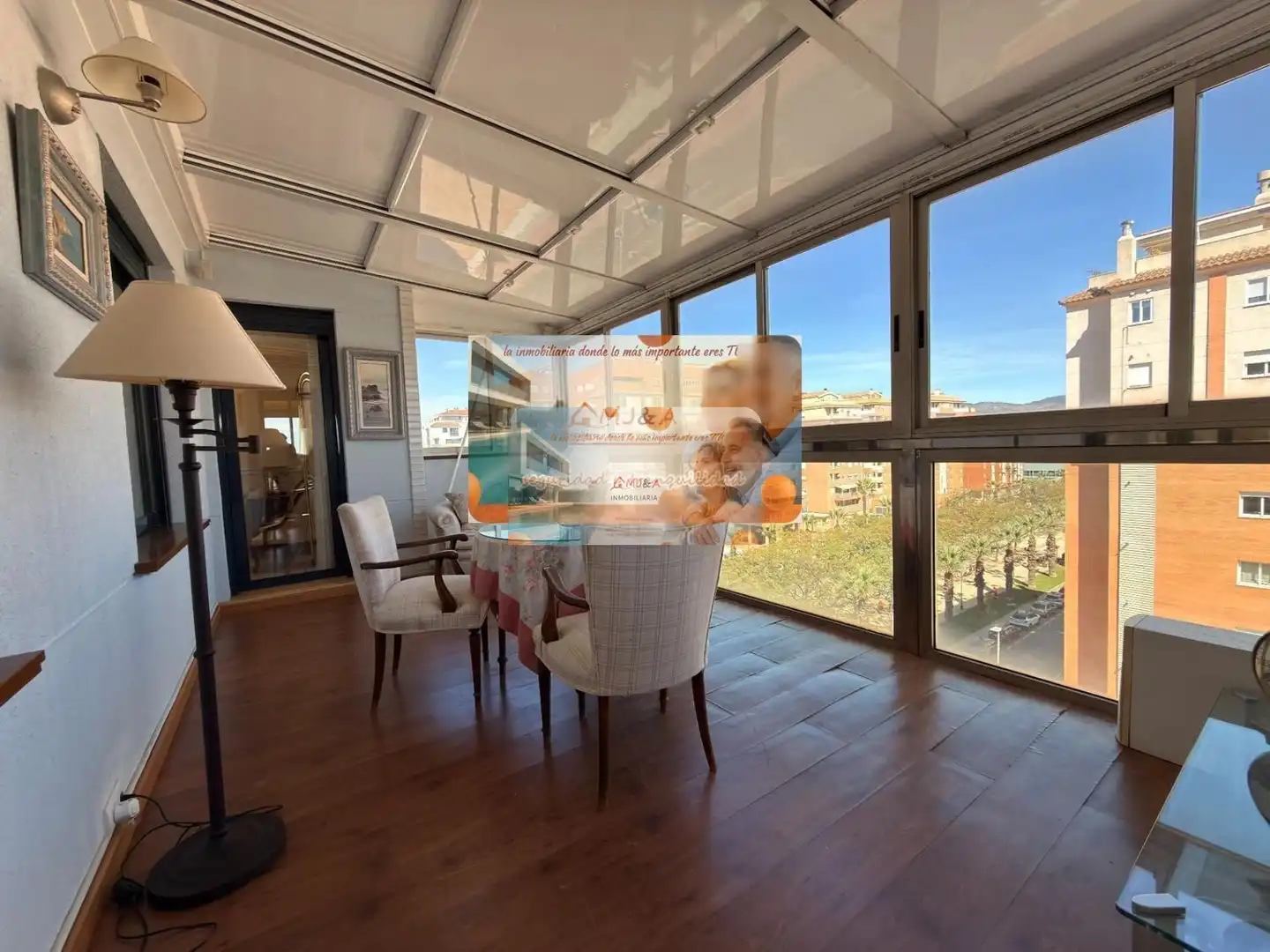 Comedor de Dúplex en venta en Castellón de la Plana / Castelló de la Plana con Calefacción, Parquet y Terraza