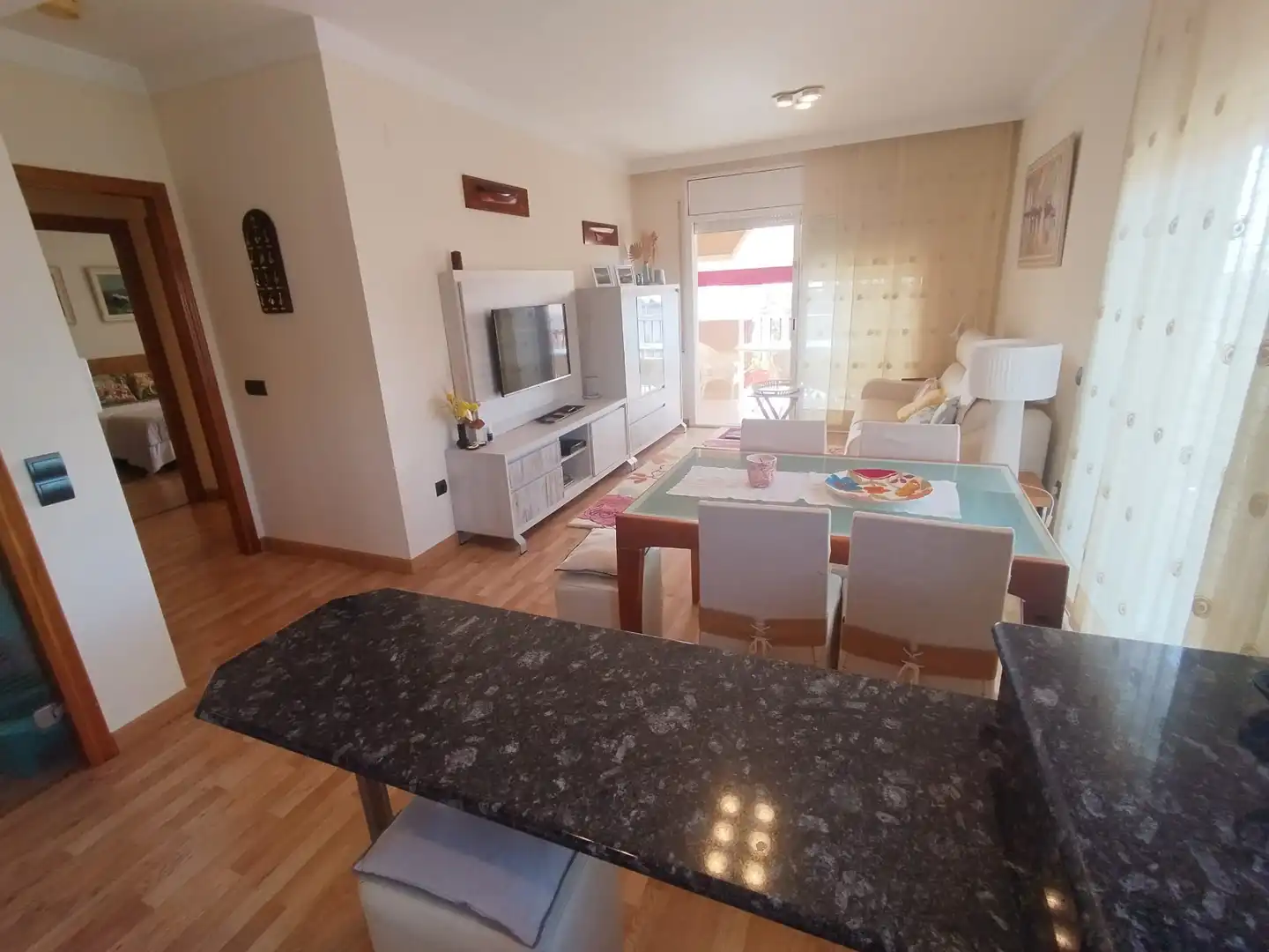 Living room of Attic for sale in La Ràpita  with Air Conditioner, Heating and Parquet flooring