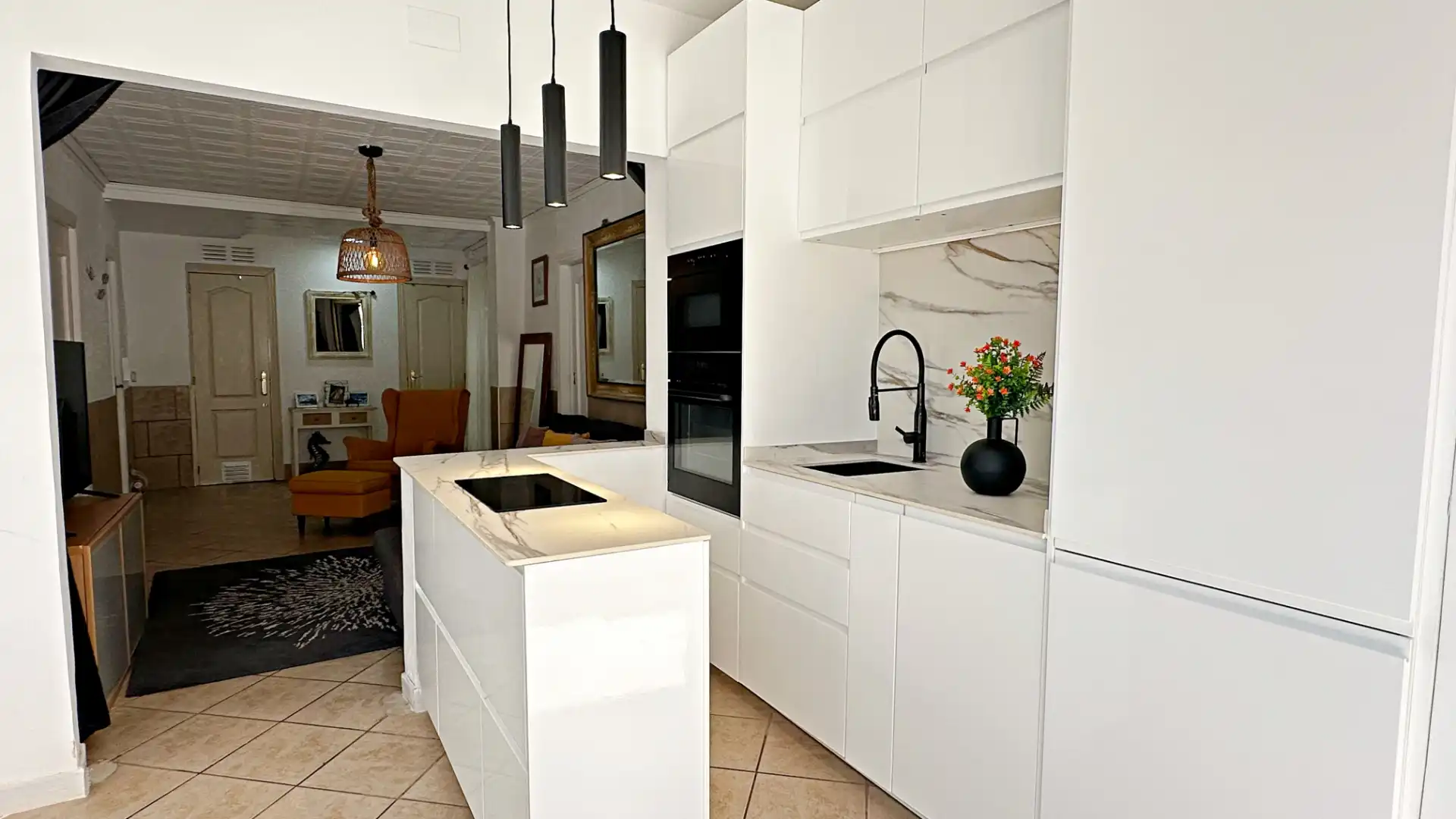 Cocina de Casa o chalet de alquiler en Gandia con Aire acondicionado, Calefacción y Terraza