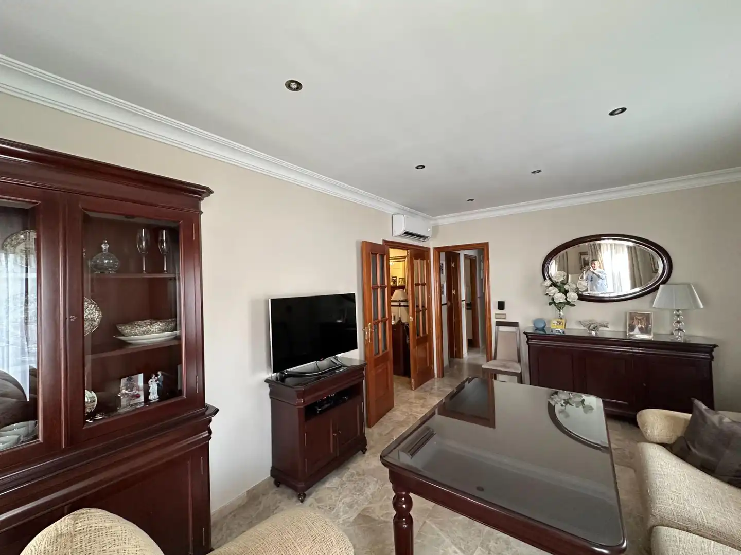 Living room of Flat for sale in Antequera  with Air Conditioner and Balcony