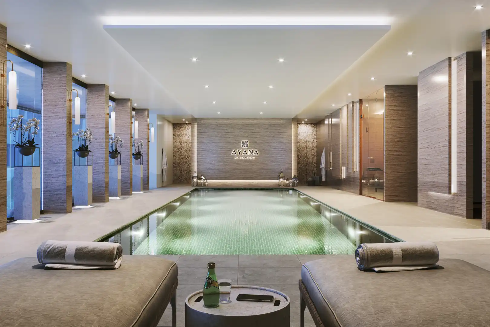 Swimming pool of Attic for sale in Estepona  with Air Conditioner, Heating and Terrace