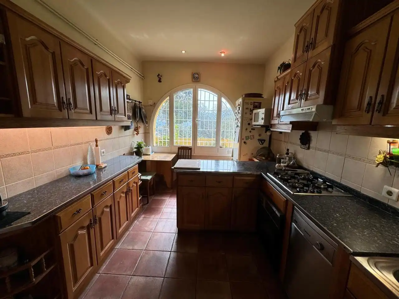 Cocina de Finca rústica en venta en Sant Fost de Campsentelles con Calefacción, Jardín privado y Parquet