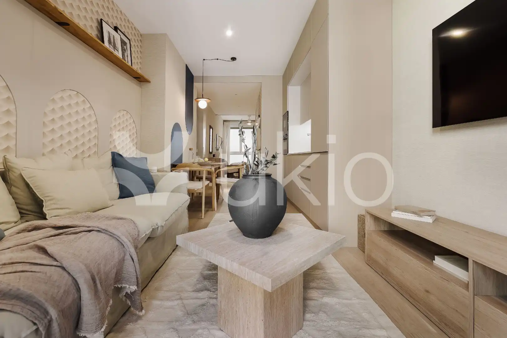 Sala d'estar de Apartament de lloguer en Madrid amb Calefacció, Moblat i Forn