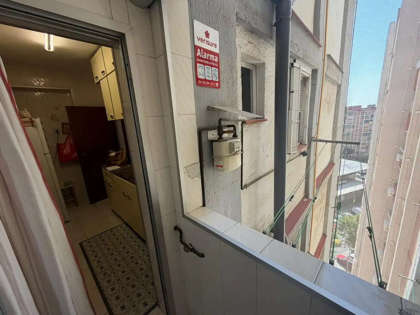 Balcony of Flat for sale in Cornellà de Llobregat  with Air Conditioner and Furnished