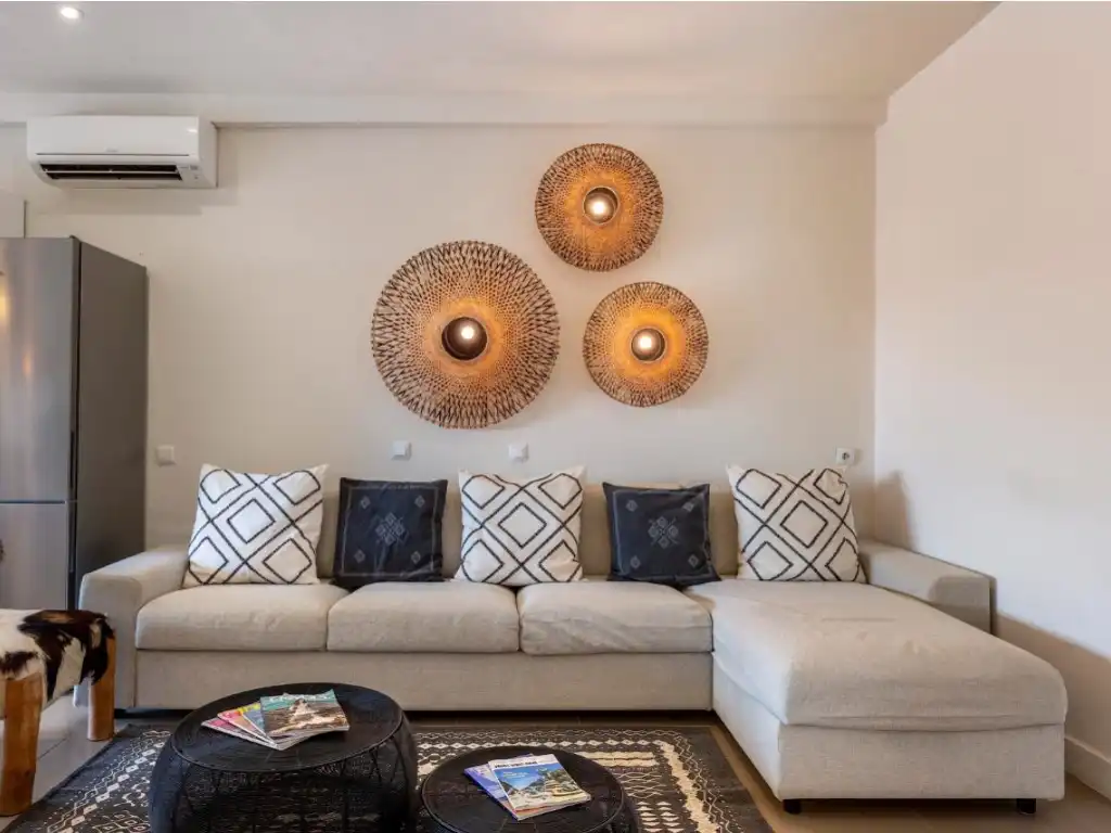 Sala de estar de Casa adosada en venta en Sant Josep de sa Talaia con Terraza