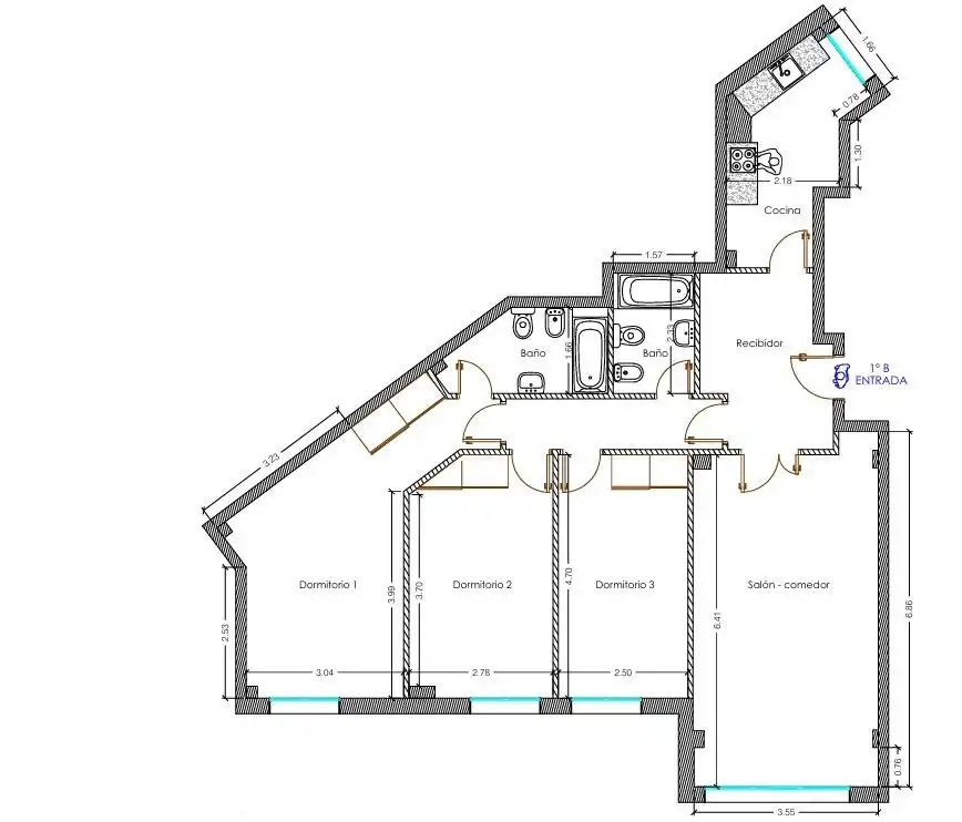Wohnung zum Verkauf in Santander mit Heizung, Privatgarten und Parkett