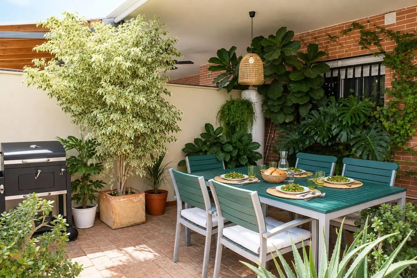 Terrassa de Casa adosada en venda en Bormujos amb Aire condicionat, Calefacció i Jardí privat