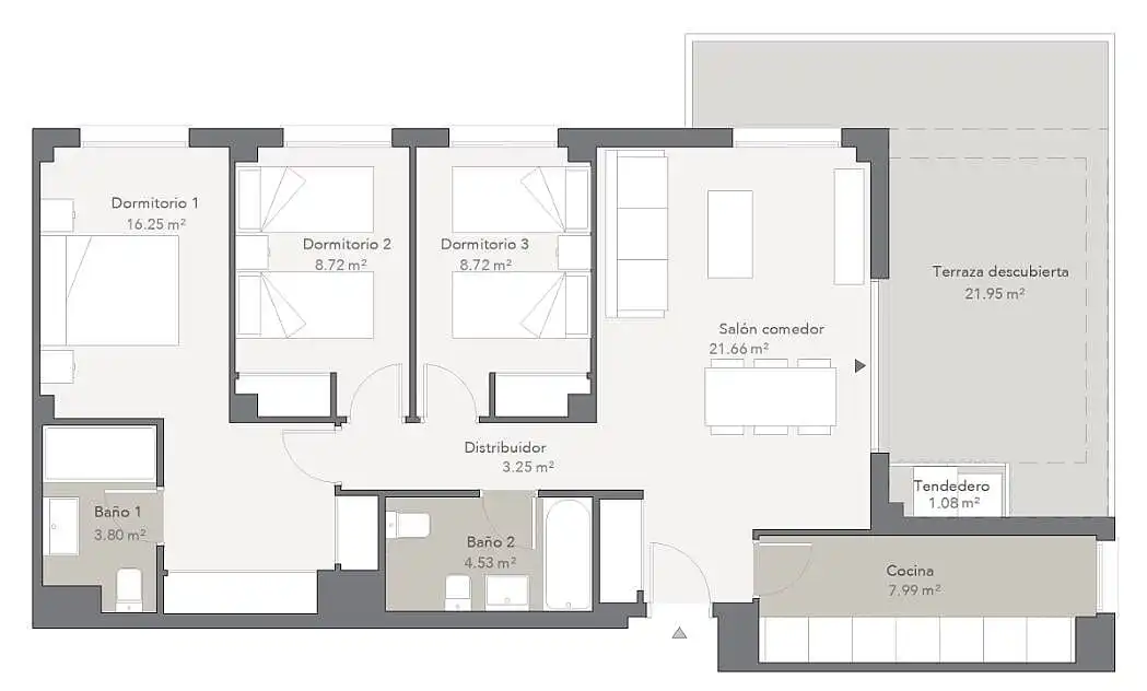 Appartement compact avec ascenseur à vendre à Cruz de Humilladero, imagen 11