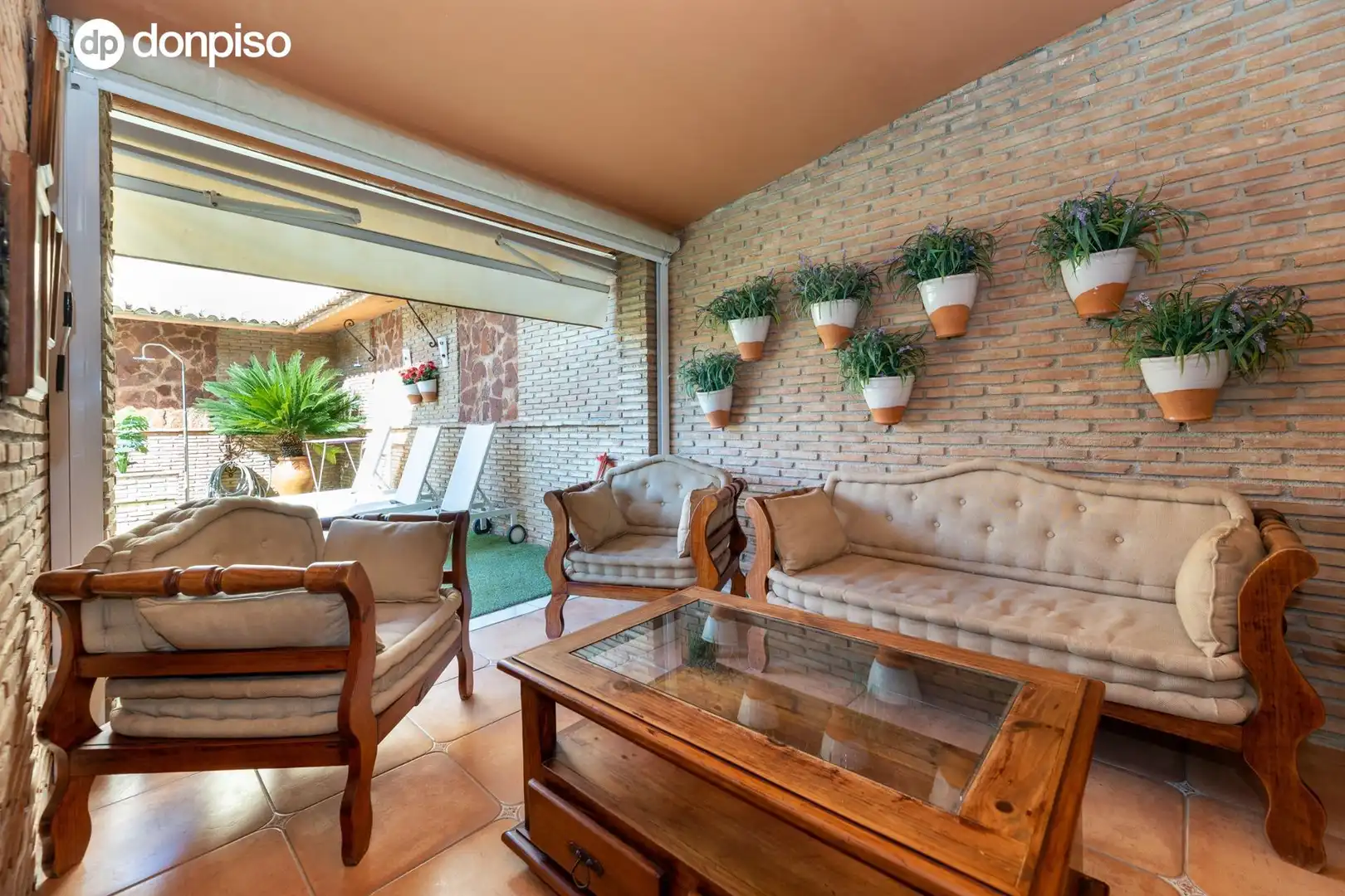 Terraza de Casa o chalet en venta en Granada con Jardín privado, Terraza y Piscina