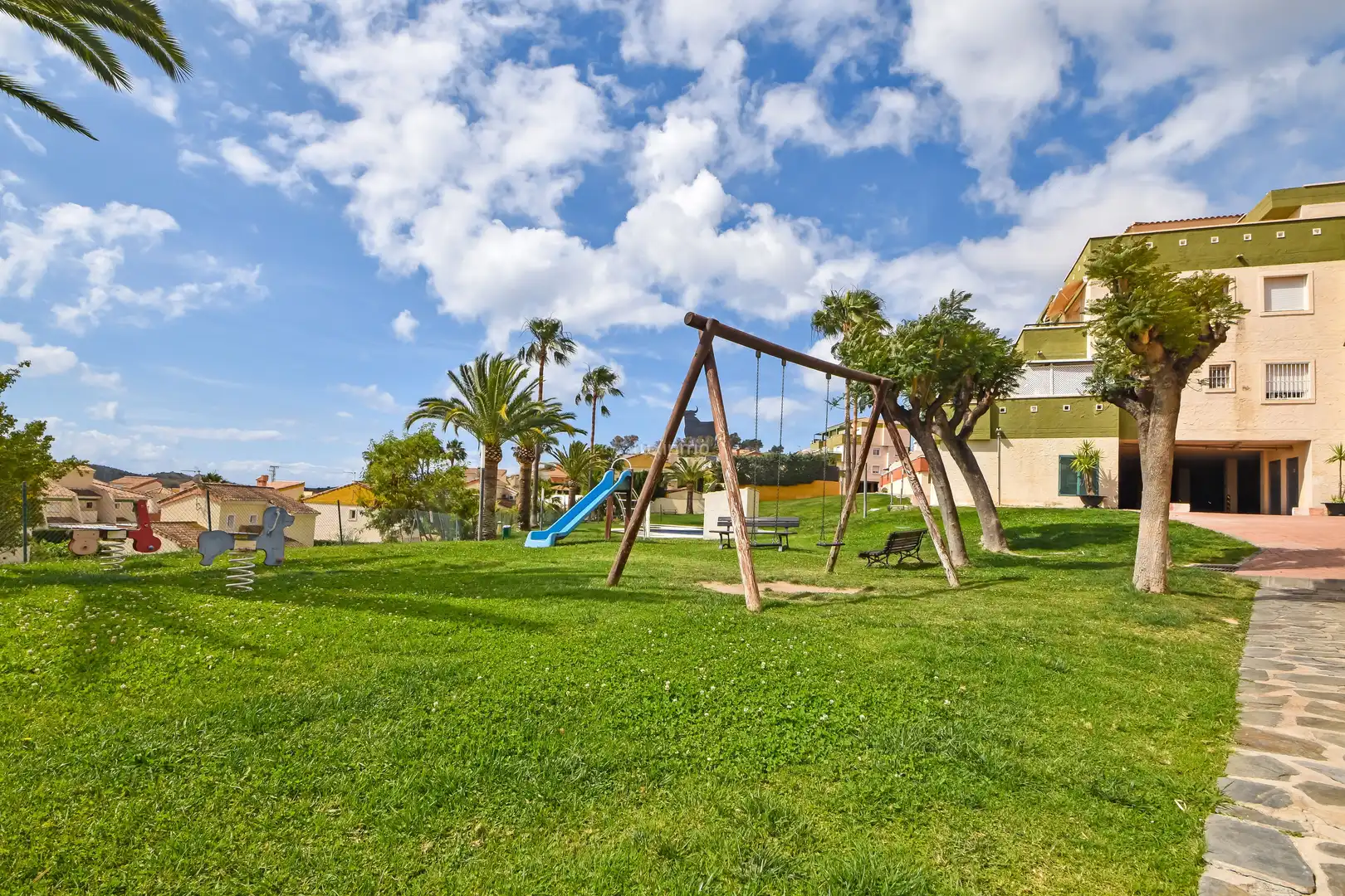Garden of Flat for sale in Finestrat  with Air Conditioner, Private garden and Terrace