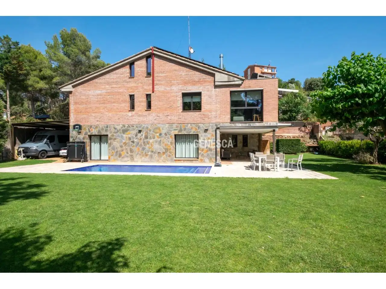 Jardín de Casa o chalet en venta en Matadepera con Aire acondicionado, Calefacción y Jardín privado