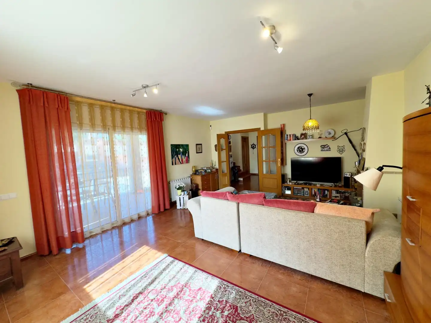Living room of Houses for sale in Vallirana  with Heating, Private garden and Terrace