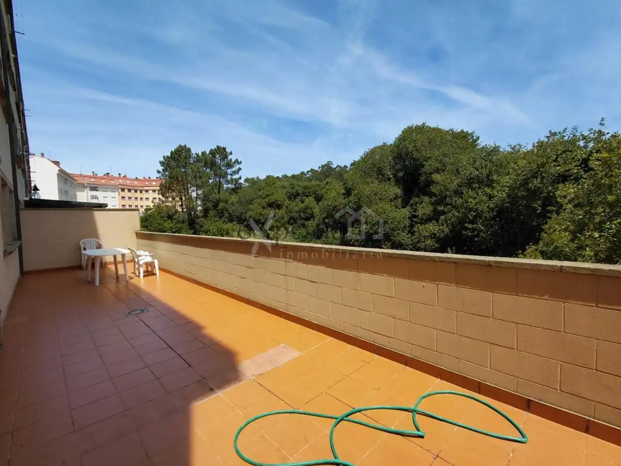 Terraza de Apartamento de alquiler en Boiro con Calefacción, Terraza y Amueblado