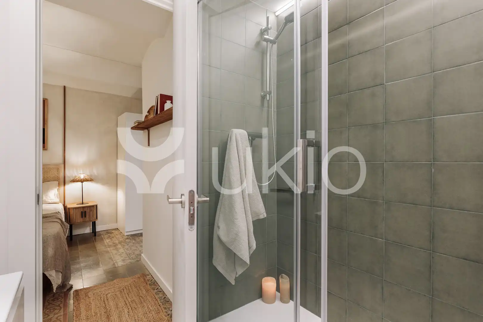 Habitación de Apartamento de alquiler en Barcelona con Aire acondicionado, Calefacción y Amueblado