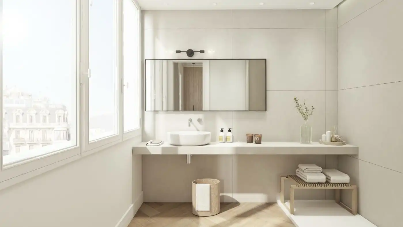 Badezimmer von Wohnung zum Verkauf in Sant Boi de Llobregat mit Klimaanlage, Heizung und Privatgarten
