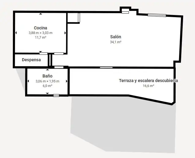 Casa adosada en venta en Benamargosa