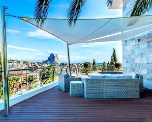 Terrace of Country house for sale in Calpe / Calp  with Air Conditioner, Heating and Private garden