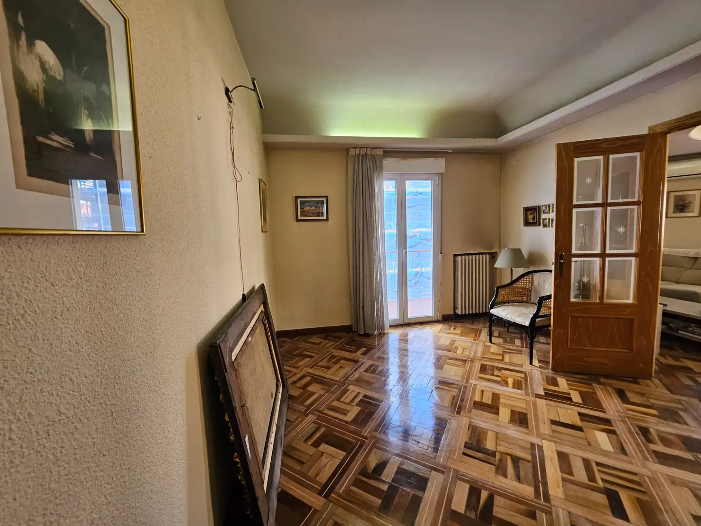 Living room of Flat for rent in Madrid  with Air Conditioner, Heating and Furnished