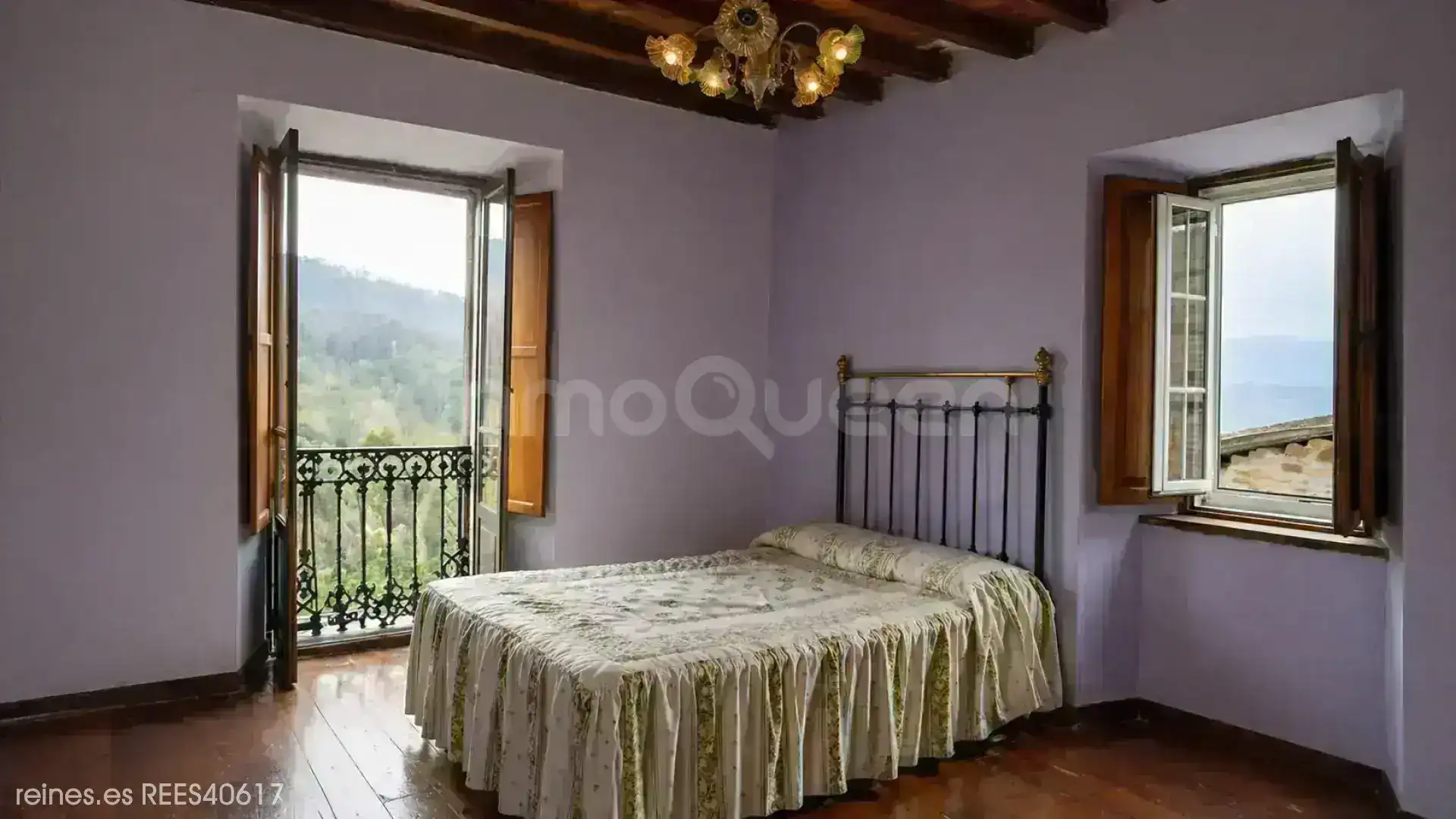 Bedroom of Houses for sale in A Pontenova    with Heating, Private garden and Terrace