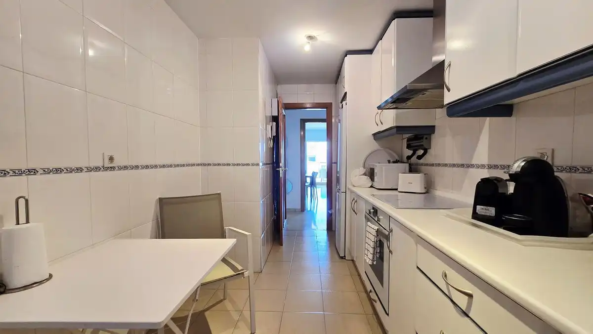 Kitchen of Apartments for rent in Marbella  with Air Conditioner, Terrace and Community pool