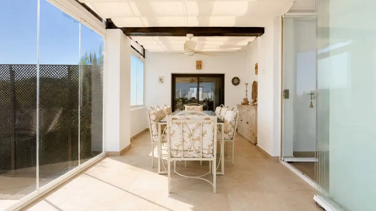 Dining room of Detached homes for sale in La Alcaidesa  with Air Conditioner, Private garden and Terrace