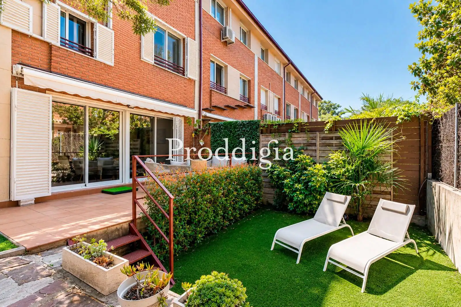 Garden of Detached homes for sale in Sant Cugat del Vallès  with Air Conditioner, Heating and Private garden
