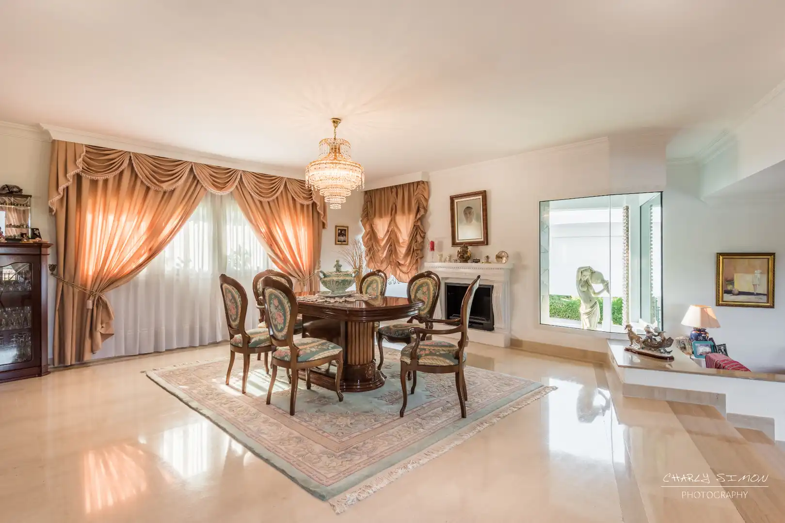 Dining room of Houses for sale in Málaga  with Air Conditioner, Heating and Private garden