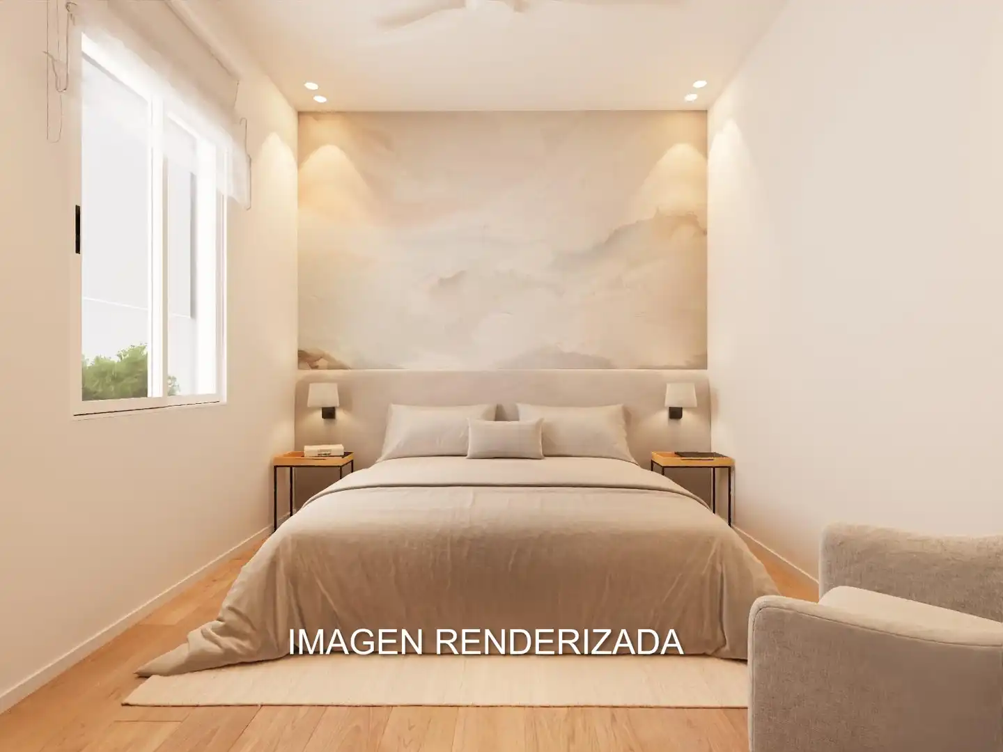 Bedroom of Flat for sale in Barcelona  with Air Conditioner, Heating and Parquet flooring