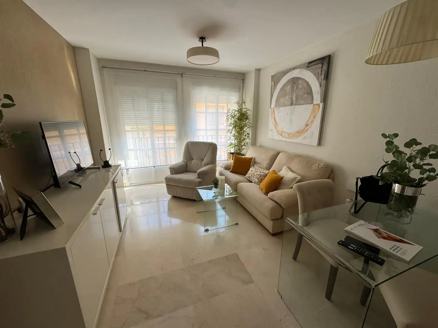 Sala de estar de Piso en venta en Málaga con Trastero y Amueblado